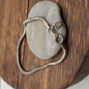 B1920 mimi Milano 925‎ sterling silver snake chain bracelet